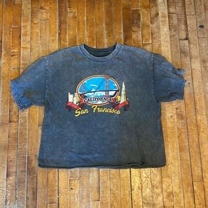 Vintage looking San Francisco Crop Tee